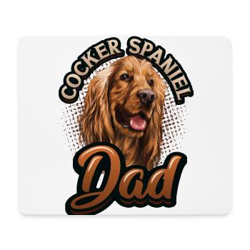 Cocker Spaniel Papa - Tapis de souris (format paysage) - blanc - Devant