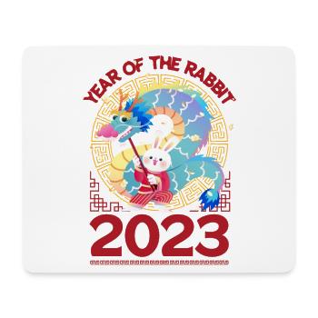 Chinesisches Neujahr, Drachentanz 2023 - Mousepad (Querformat) - Weiß - Vorne