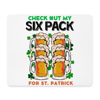 Saint Patrick my Six Pack beers is delicious - Mouse Pad (horizontal) - white - Front