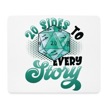 20 pages of each story, pen and paper - Mouse Pad (horizontal) - white - Front