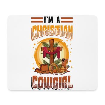 Religiöses Rodeo - Mousepad (Querformat) - Weiß - Vorne
