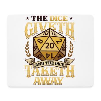 The cube gives and the cube takes away - Mouse Pad (horizontal) - white - Front