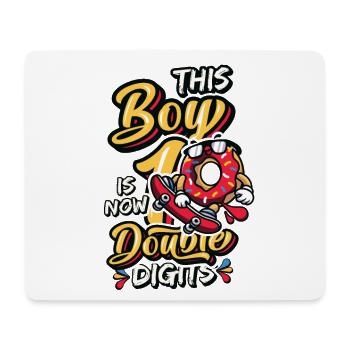 Dieser Junge Ist Jetzt 10, Zweistellig - Mousepad (Querformat) - Weiß - Vorne