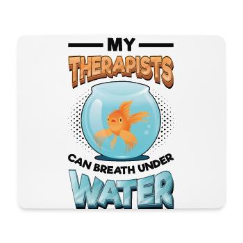 Fun fish keeping, fish keepers - Mouse Pad (horizontal) - white - Front