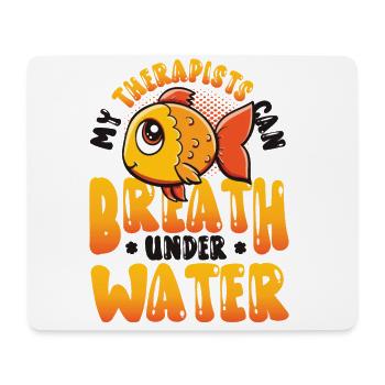 Fun fish keeping, fish keepers - Mouse Pad (horizontal) - white - Front