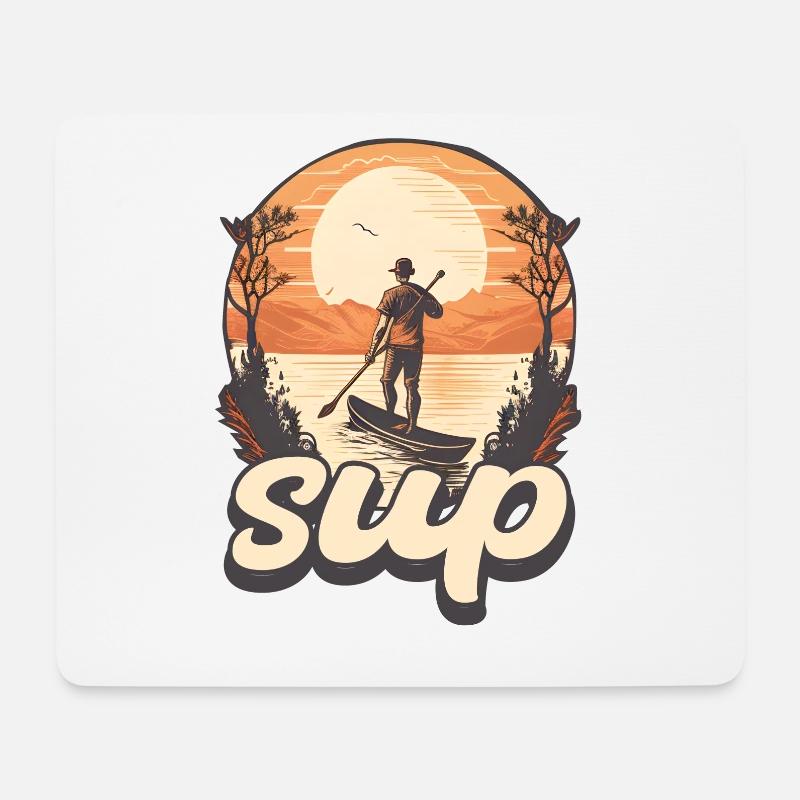 Machen Sie Sich Bereit, Mit Unserem Sup-design Die - Mousepad (Querformat) - Weiß