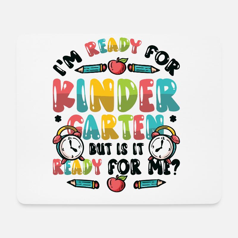 Bereit Für Den Kindergarten - Mousepad (Querformat) - Weiß