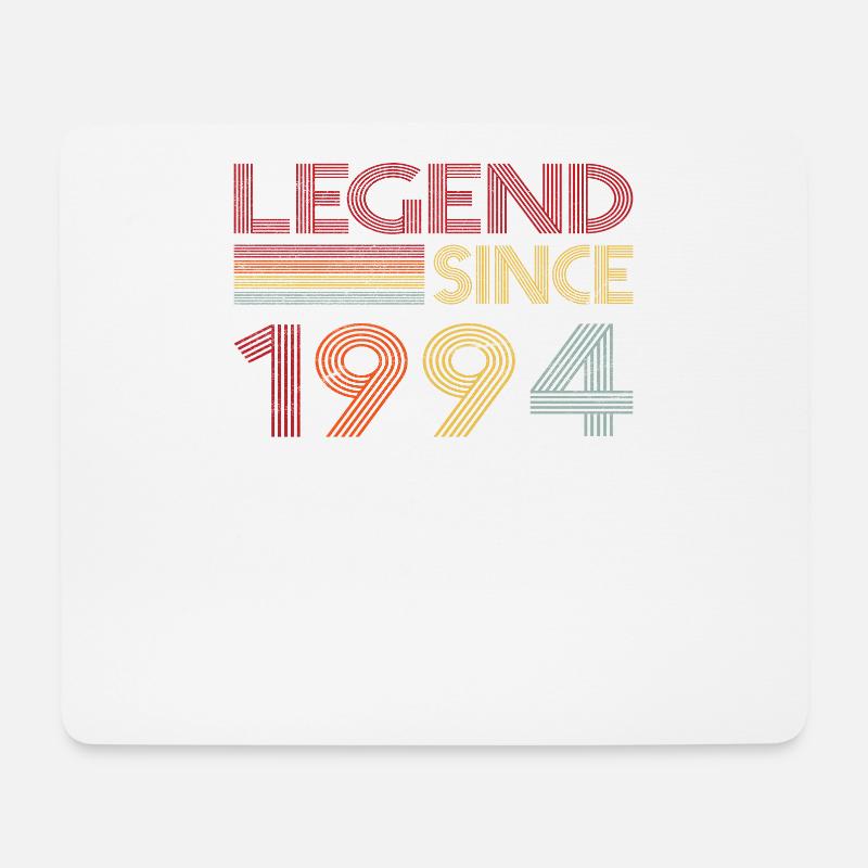 1994 Geburtstag Legend since Retro Vintage - Mousepad (Querformat) - Weiß