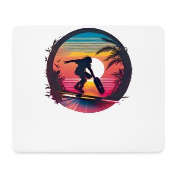 Skater Auf Dem Skateboarder Design Skatebording - Mousepad (Querformat) - Weiß - Vorne