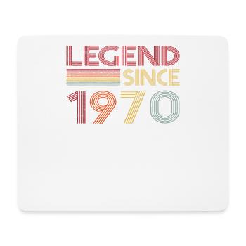 1970 Geburtstag Legend since Retro Vintage - Mousepad (Querformat) - Weiß - Vorne