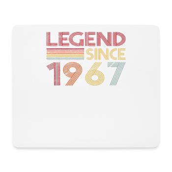 1967 Birthday Legend depuis Retro Vintage - Tapis de souris (format paysage) - blanc - Devant