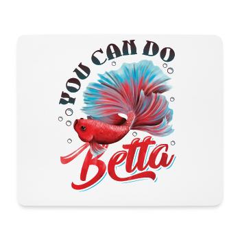 Haltung Von Betta-fischen - Mousepad (Querformat) - Weiß - Vorne
