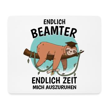 Endlich Beamter Auf Lebenszeit Endlich Verbeamtung - Mousepad (Querformat) - Weiß - Vorne