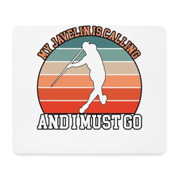 My spear calls javelin throwers - Mouse Pad (horizontal) - white - Front
