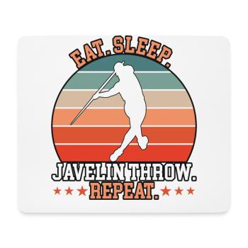 Eat Sleep Javelin Throw Repeat - Mouse Pad (horizontal) - white - Front