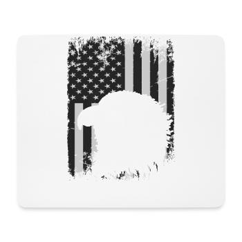 Usa-flagge American Power 4. Juli - Mousepad (Querformat) - Weiß - Vorne