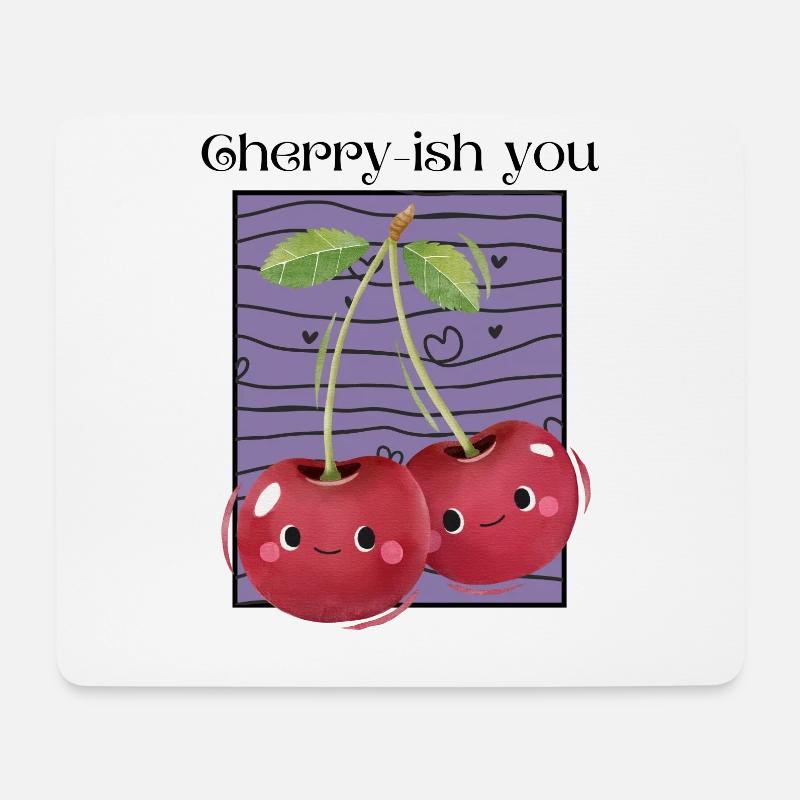 Cherry-ish You - Mouse Pad (horizontal) - white