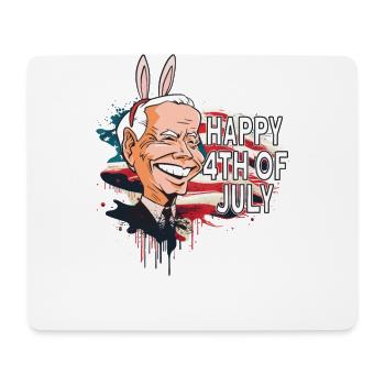 Usa-flagge American Power Happy 4th Of July - Mouse Pad (horizontal) - white - Front