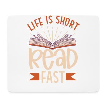 Book Reader Reading Literature Bookworm Gift Idea - Mouse Pad (horizontal) - white - Front
