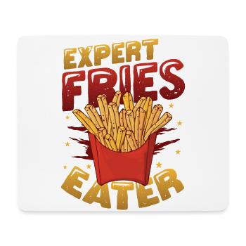 Expert for French fries - Mouse Pad (horizontal) - white - Front
