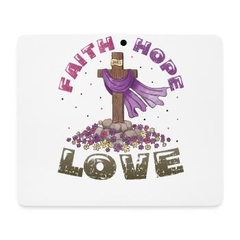 Faith, Hope, Love Church, Religion - Mouse Pad (horizontal) - white - Front