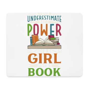 Book Reader Reading Literature Bookworm Gift Idea - Mouse Pad (horizontal) - white - Front