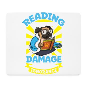 Book Reader Reading Literature Bookworm Gift Idea - Mouse Pad (horizontal) - white - Front