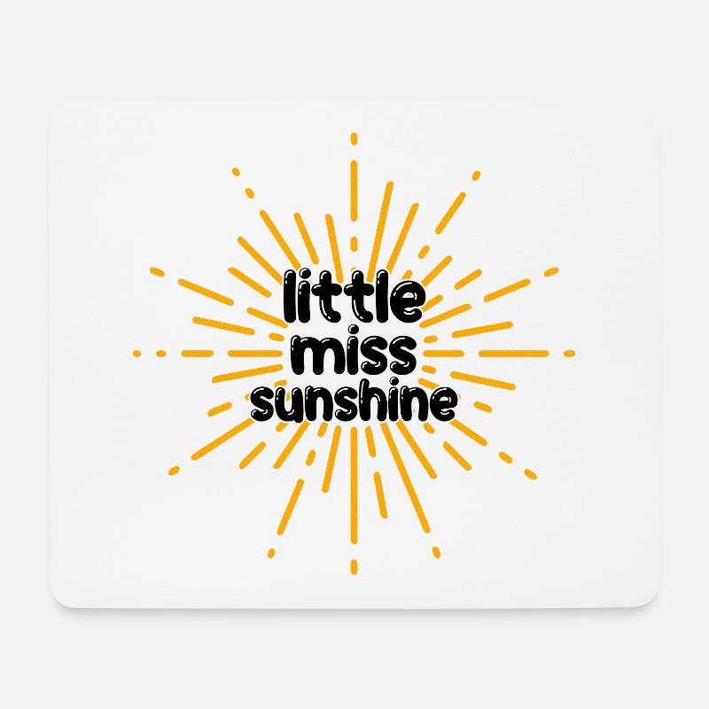 Little Miss Sunshine Design - Mousepad (Querformat) - Weiß