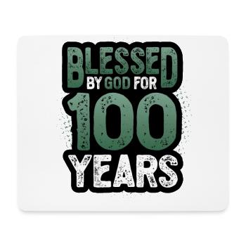 Religious by God for 100 years - Mouse Pad (horizontal) - white - Front