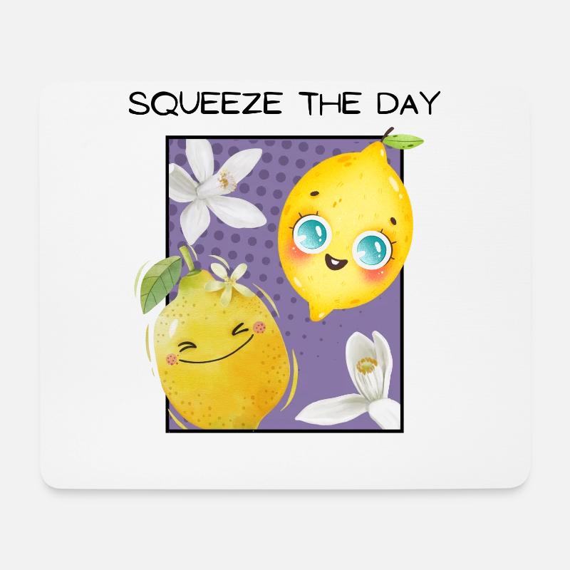 SQUEEZE THE DAY - Mouse Pad (horizontal) - white