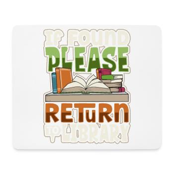 Book Reader Reading Literature Bookworm Gift Idea - Mouse Pad (horizontal) - white - Front