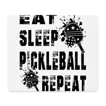 "Pickleball T-Shirt" 2 - Tapis de souris (format paysage) - blanc - Devant