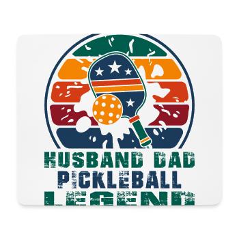 Husband Dad Pickleball legend - Tapis de souris (format paysage) - blanc - Devant
