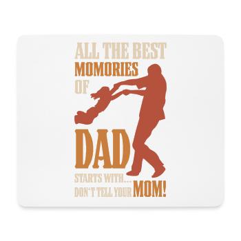 Best Dad, Father's Day and Birthday - Mouse Pad (horizontal) - white - Front