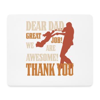Best Dad, Father's Day and Birthday - Mouse Pad (horizontal) - white - Front