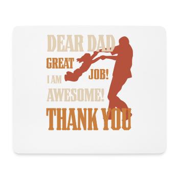 Best Dad, Father's Day and Birthday - Mouse Pad (horizontal) - white - Front