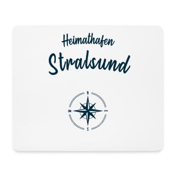 Heimathafen Stralsund Ostsee Küste Segeln Meer - Mousepad (Querformat) - Weiß - Vorne