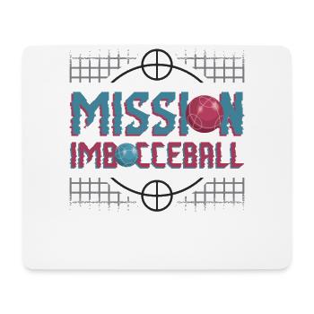Mission Imbocceball, Funny Boccia Ball - Mouse Pad (horizontal) - white - Front