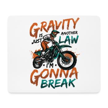 Gravity, another law - Mouse Pad (horizontal) - white - Front