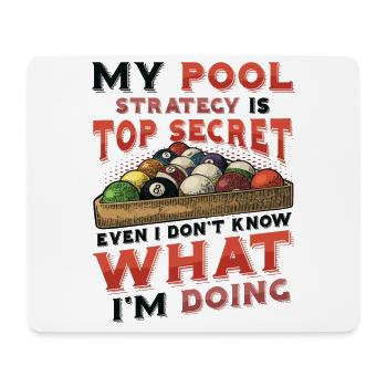 Lustiger Poolspieler, Billard-Pool-Liga - Mousepad (Querformat) - Weiß - Vorne