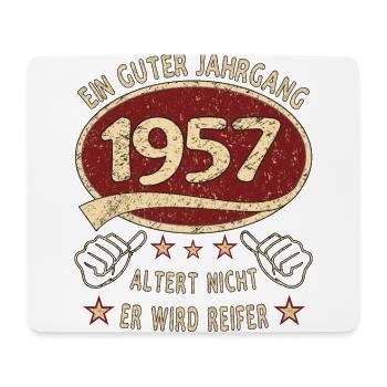 66. Geburtstag 1957 Guter Jahrgang - Mousepad (Querformat) - Weiß - Vorne