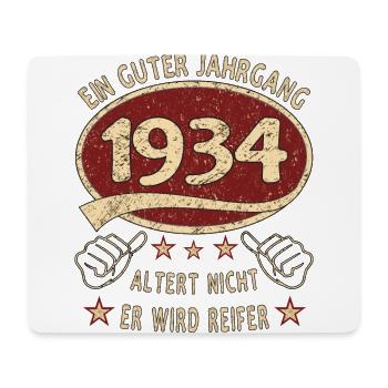 89. Geburtstag 1934 Guter Jahrgang - Mousepad (Querformat) - Weiß - Vorne
