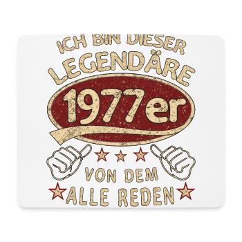 46. Geburtstag 1977 46 er Geburtstag - Mousepad (Querformat) - Weiß - Vorne