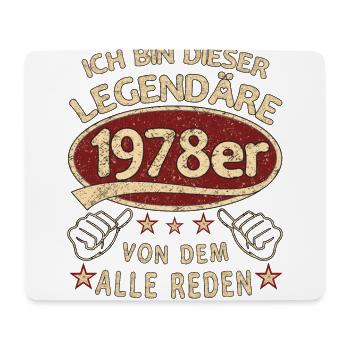 45. Geburtstag 1978 45 er Geburtstag - Mousepad (Querformat) - Weiß - Vorne