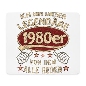 43. Geburtstag 1980 43 er Geburtstag - Mousepad (Querformat) - Weiß - Vorne