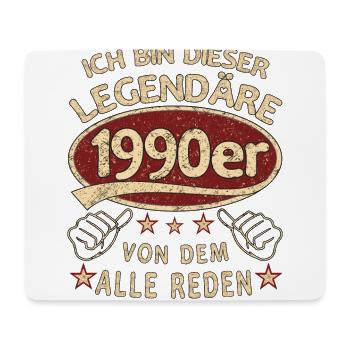 33. Geburtstag 1990 33 er Geburtstag - Mousepad (Querformat) - Weiß - Vorne