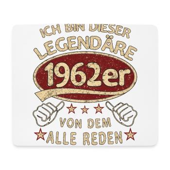 61. Geburtstag 1962 61 er Geburtstag - Mousepad (Querformat) - Weiß - Vorne