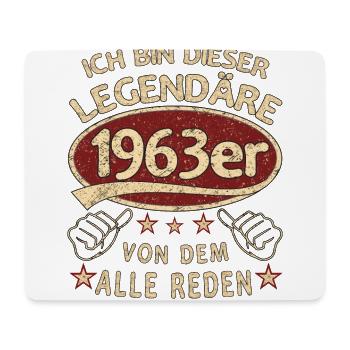 61. Geburtstag 1963 60 er Geburtstag - Mousepad (Querformat) - Weiß - Vorne
