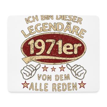 52. Geburtstag 1971 52 er Geburtstag - Mousepad (Querformat) - Weiß - Vorne