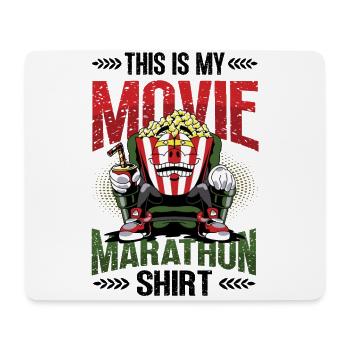 Ceci est ma chemise de marathon de film - Tapis de souris (format paysage) - blanc - Devant